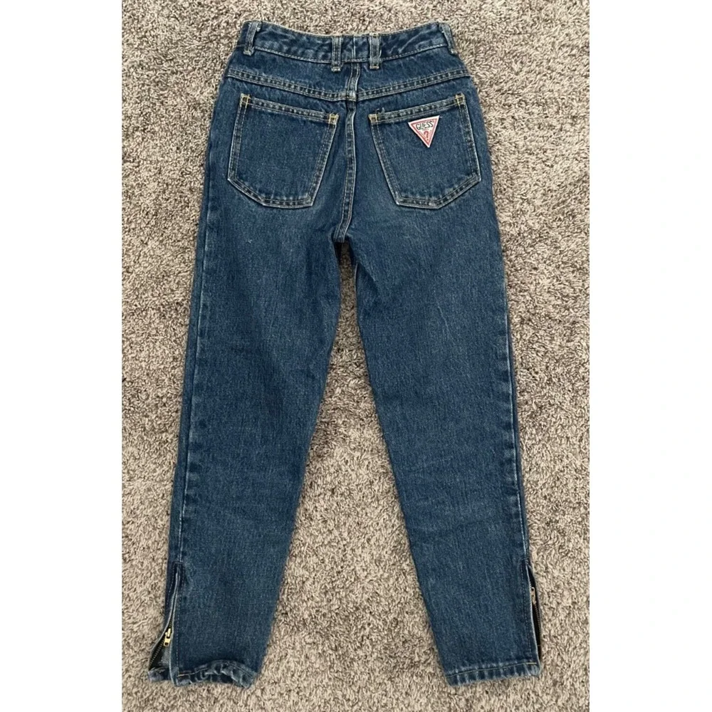 Vintage 90s‎ Guess Georges Marciano Jeans Kids 12 Denim Logo 21x23 USA